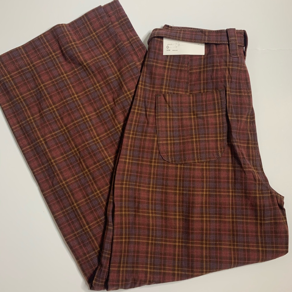 American Eagle Plaid High Waisted Bottoms